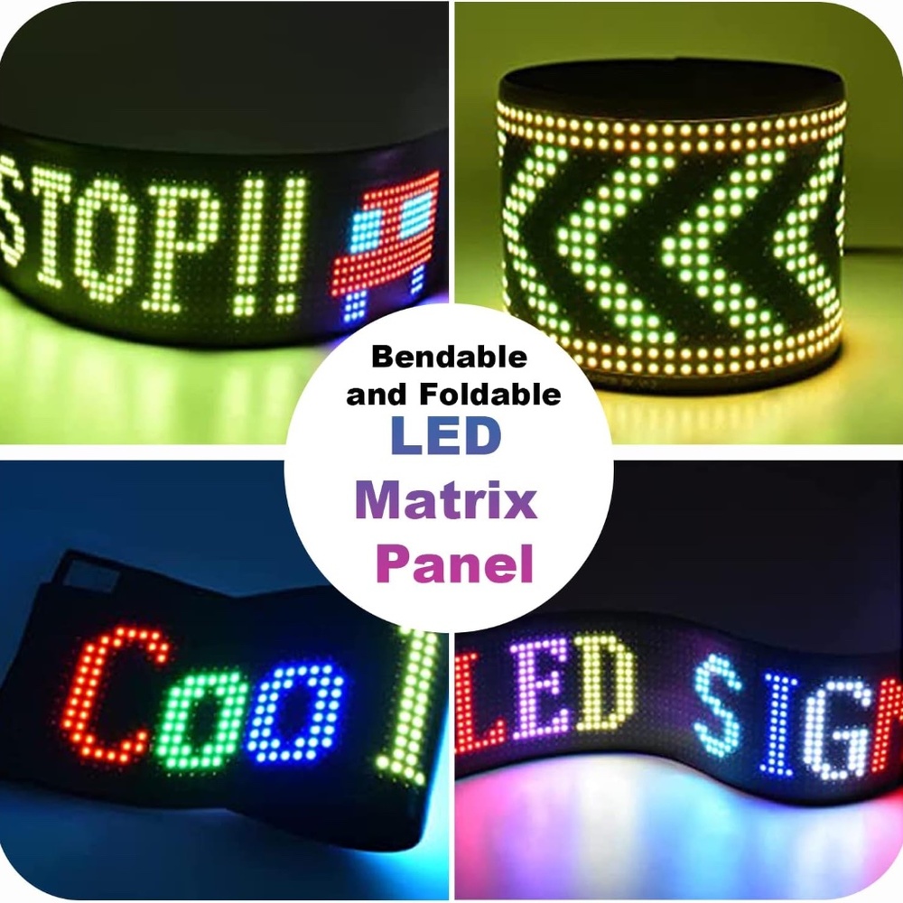 Scrolling LED Sign Message Display Panel CAR Advertising Screen APP Control - Picture 4 of 4